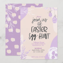 Uitnodiging bewerkbare Sjabloon voor paaseihunt