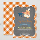 Uitnodiging big roast feest (Voorkant / Achterkant)