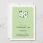 Uitnodiging Big Snowflake Holiday Party (Voorkant)