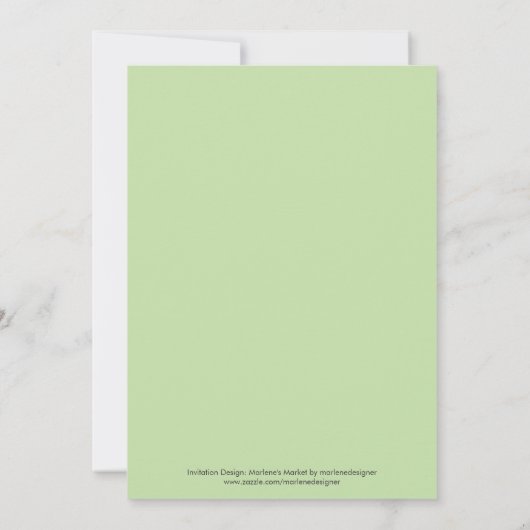 Uitnodiging Big Snowflake Holiday Party (Achterkant)