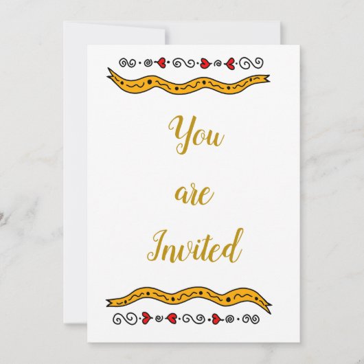 Uitnodiging bij alle gelegenheden (Voorkant)