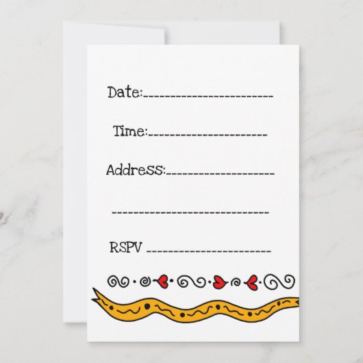 Uitnodiging bij alle gelegenheden (Achterkant)