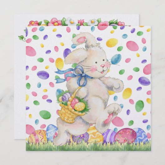 Uitnodiging bij Pasen (Egg Hunt?) - SRF (Voorkant / Achterkant)