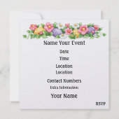 Uitnodiging bij Pasen (Egg Hunt?) - SRF (Achterkant)