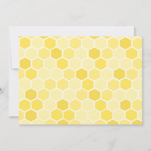 Uitnodiging bijen Baby shower (Achterkant)