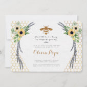 Uitnodiging bijen Baby shower (Voorkant)