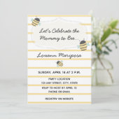 Uitnodiging bijen Baby shower (Staand voorkant)