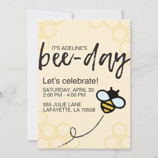 Uitnodiging Bijendag (Voorkant)
