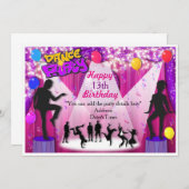 Uitnodiging bijzondere danspartner (Voorkant / Achterkant)