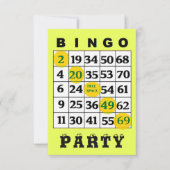 Uitnodiging BINGO-partij (Voorkant)