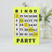 Uitnodiging BINGO-partij (Staand voorkant)