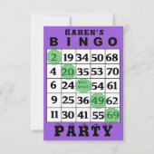 Uitnodiging BINGO-partij (Voorkant)