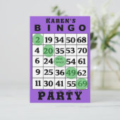 Uitnodiging BINGO-partij (Staand voorkant)