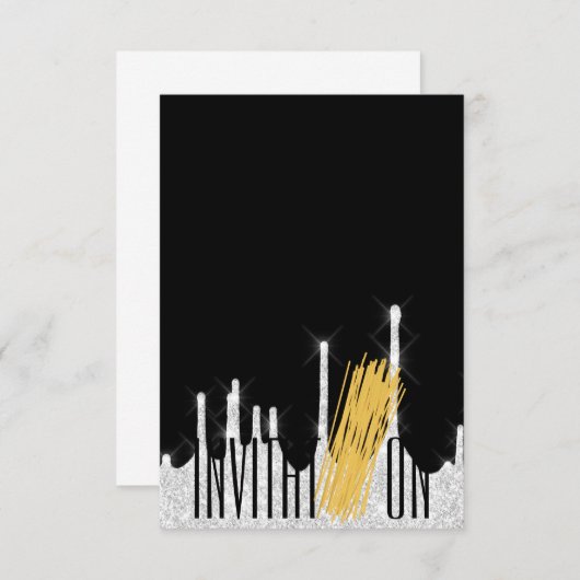 Uitnodiging Biologisch Voedsel Italiaans Spaghetti (Voorkant / Achterkant)