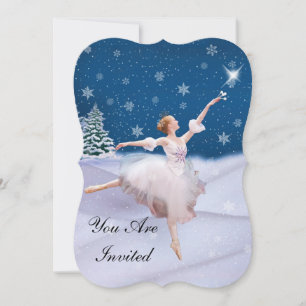 Uitnodiging, Birthday Party, Ballerina Kaart