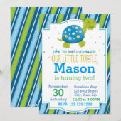 Uitnodiging (blauw) om vogelverschrikkingen te vie (Voorkant / Achterkant)