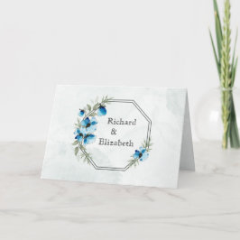 Uitnodiging "Blauwe bloemen"