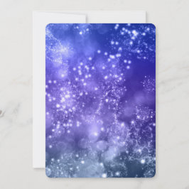 Uitnodiging Blauwe Bokeh van de Eve Partij van het