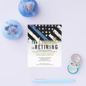 Uitnodiging blauwe lijn begrotingspolitiek flyer (Enkel)