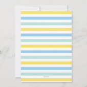 Uitnodiging Blauwe Zwembadfeest (Achterkant)