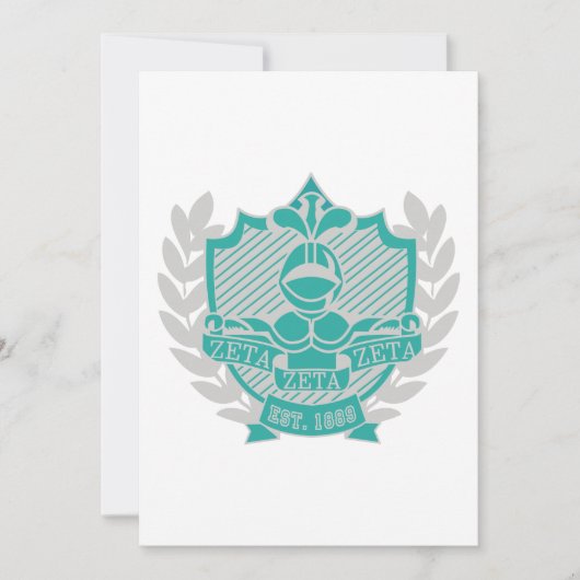 Uitnodiging Blauwgroen en grijs (Voorkant)