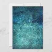 Uitnodiging blauwgroen Navy Blue White Graduation  (Achterkant)