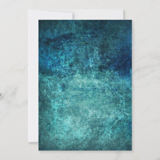 Uitnodiging blauwgroen Navy Blue White Graduation  (Achterkant)