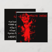 Uitnodiging bloedpartij (Voorkant / Achterkant)