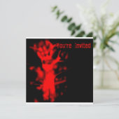 Uitnodiging bloedpartij (Staand voorkant)