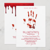 Uitnodiging bloedpartij (Voorkant / Achterkant)