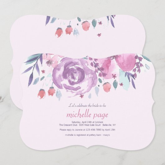 Uitnodiging Bloemencelificatie (Voorkant / Achterkant)