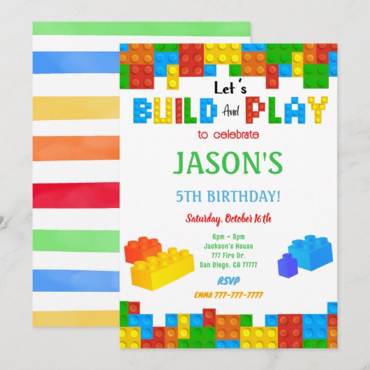 uitnodiging blokkeren (Voorkant / Achterkant)