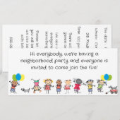 UITNODIGING BLOKPARTY (Voorkant / Achterkant)