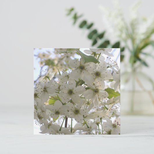 Uitnodiging - Blooming Bradford Pear (Staand voorkant)