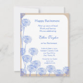 Uitnodiging  Blue Dandelion Retirement Party (Voorkant)