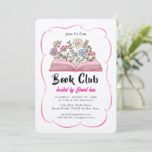 Uitnodiging Boekclub (Staand voorkant)