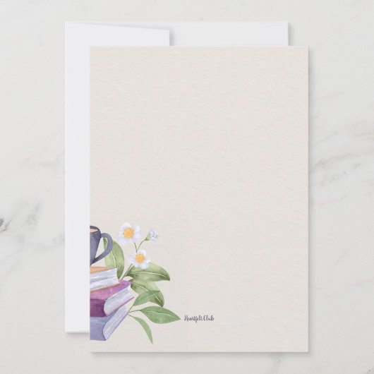 Uitnodiging Boekclub (Achterkant)