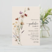 Uitnodiging Boho Graduation Party (Staand voorkant)