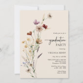 Uitnodiging Boho Graduation Party (Voorkant)