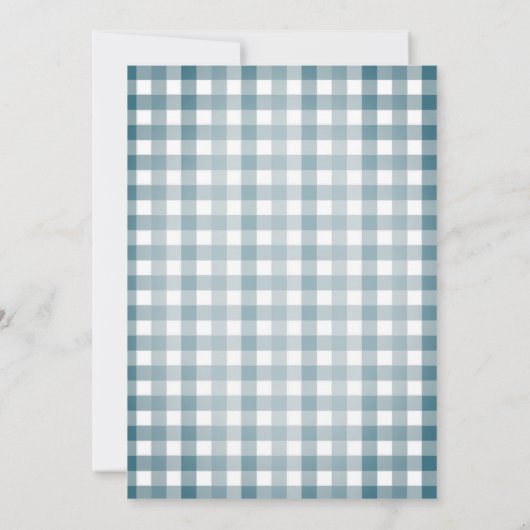 Uitnodiging bosbessentaart feestje (Achterkant)