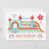 Uitnodiging Bouncy Castle Party (Voorkant)