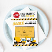 Uitnodiging Bouw Verjaardagsfeestje - Elke Leeftij