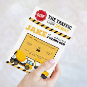 Uitnodiging Bouw Verjaardagsfeestje - Elke Leeftij