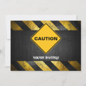 Uitnodiging Bouwvakker Feestje (Achterkant)