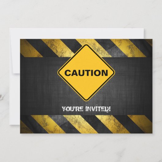 Uitnodiging Bouwvakker Feestje (Achterkant)