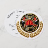 Uitnodiging brandweer (Voorkant / Achterkant)