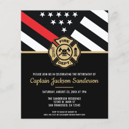 Uitnodiging brandweerafdeling brandbestrijding flyer