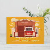 Uitnodiging brandweerkazerne (Staand voorkant)