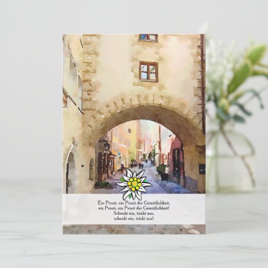 uitnodiging Brettchen Oktoberfest (Staand voorkant)