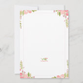 Uitnodiging Bridal Tea Party (Achterkant)